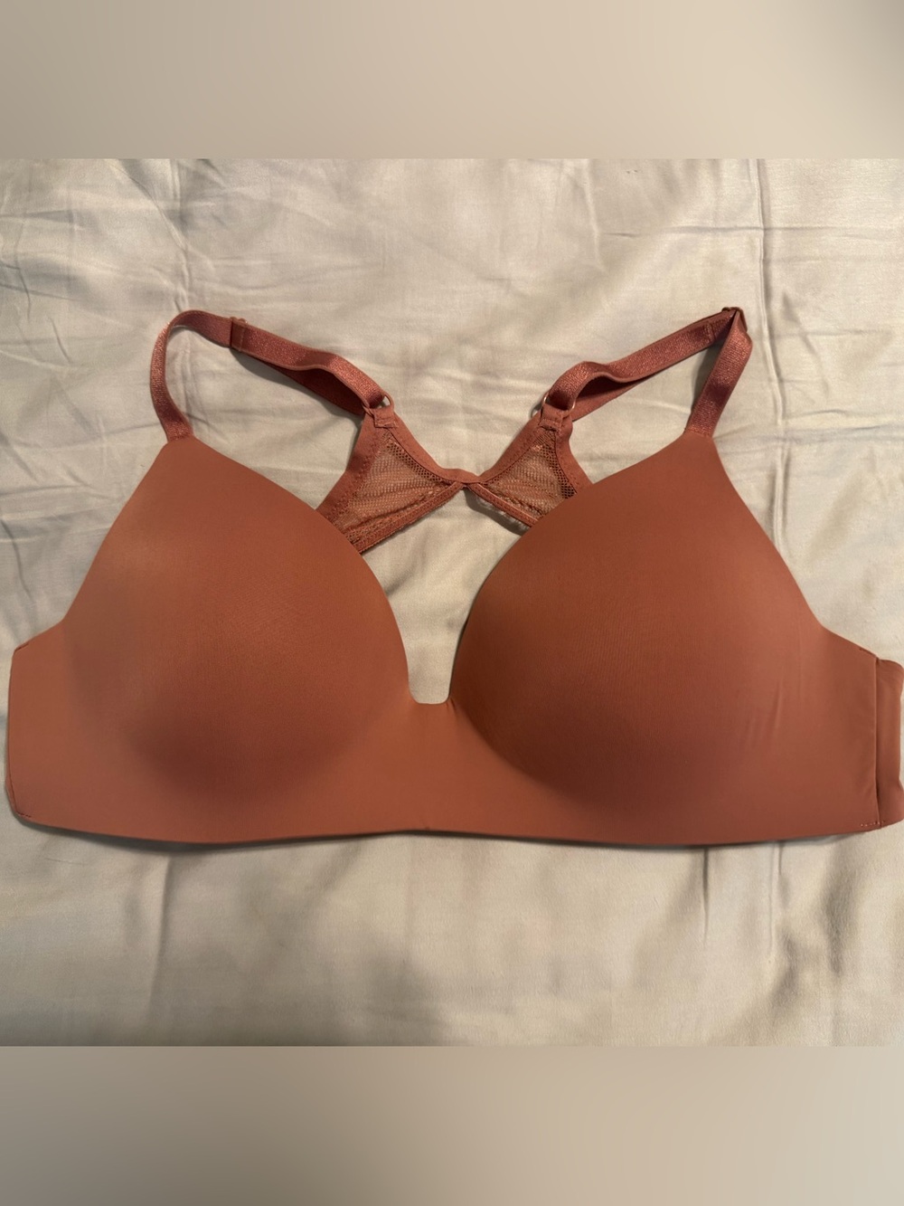 Victoria's Secret Molded Wireless T-Shirt Bra in Rusty Terracotta
